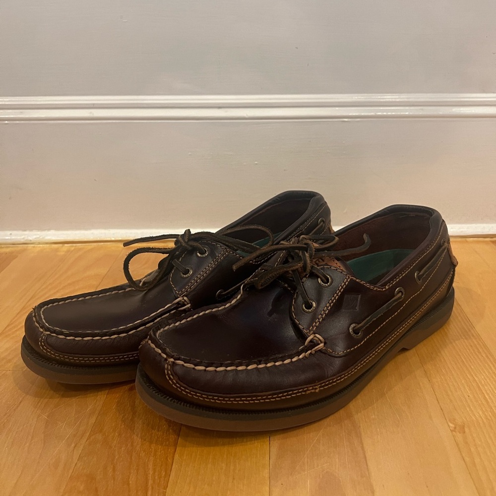 Sperry Brown Leather Boat Shoes